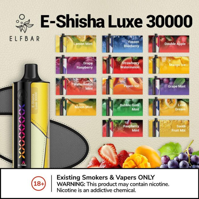 ELFBAR E-Shisha Luxe 30000 Puffs Disposable in UAE