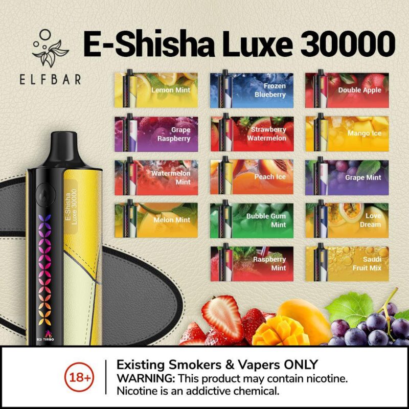 ELFBAR E-Shisha Luxe 30000 Puffs Disposable in UAE