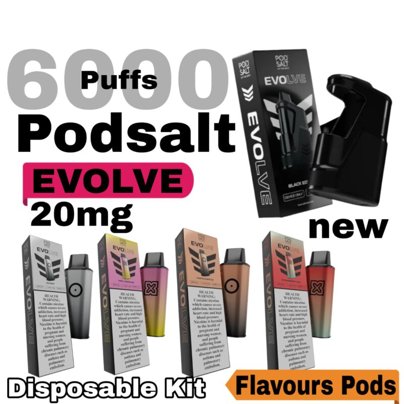 Podsalt Evolve 6000 Puffs 20mg Disposable Vape | 2025
