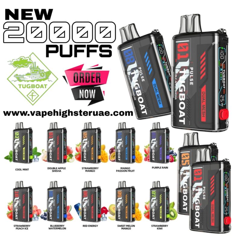 Tugboat PULSE 20000 Puffs 50mg Disposable Vape In Dubai UAE