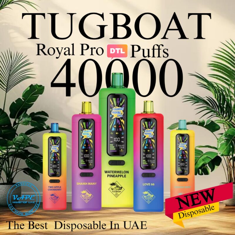 Tugboat Royal Pro Dtl 40000 Puffs Disposable Vape In UAE