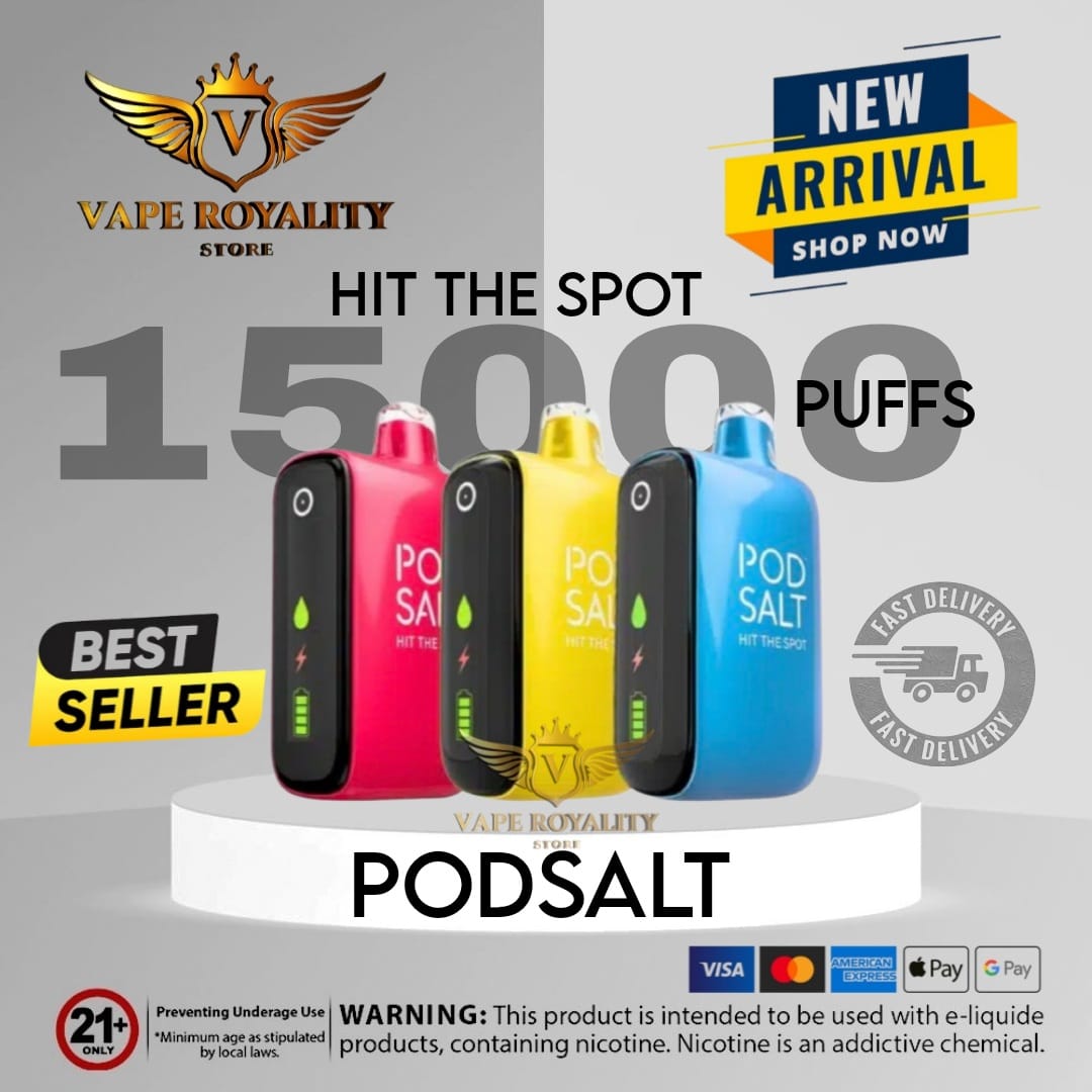 PODSALT 15K Puffs 20mg Disposable Vape Pod Salt 15000 Puffs