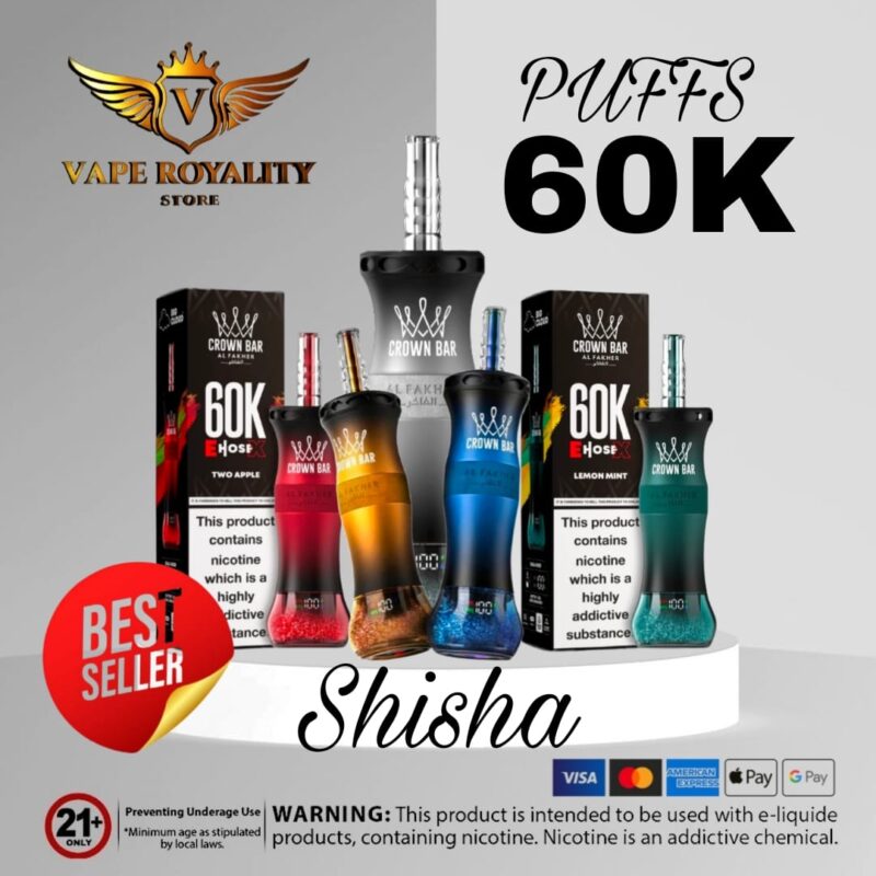 Al Fakher Crown Bar E Hose X 60000 Puffs