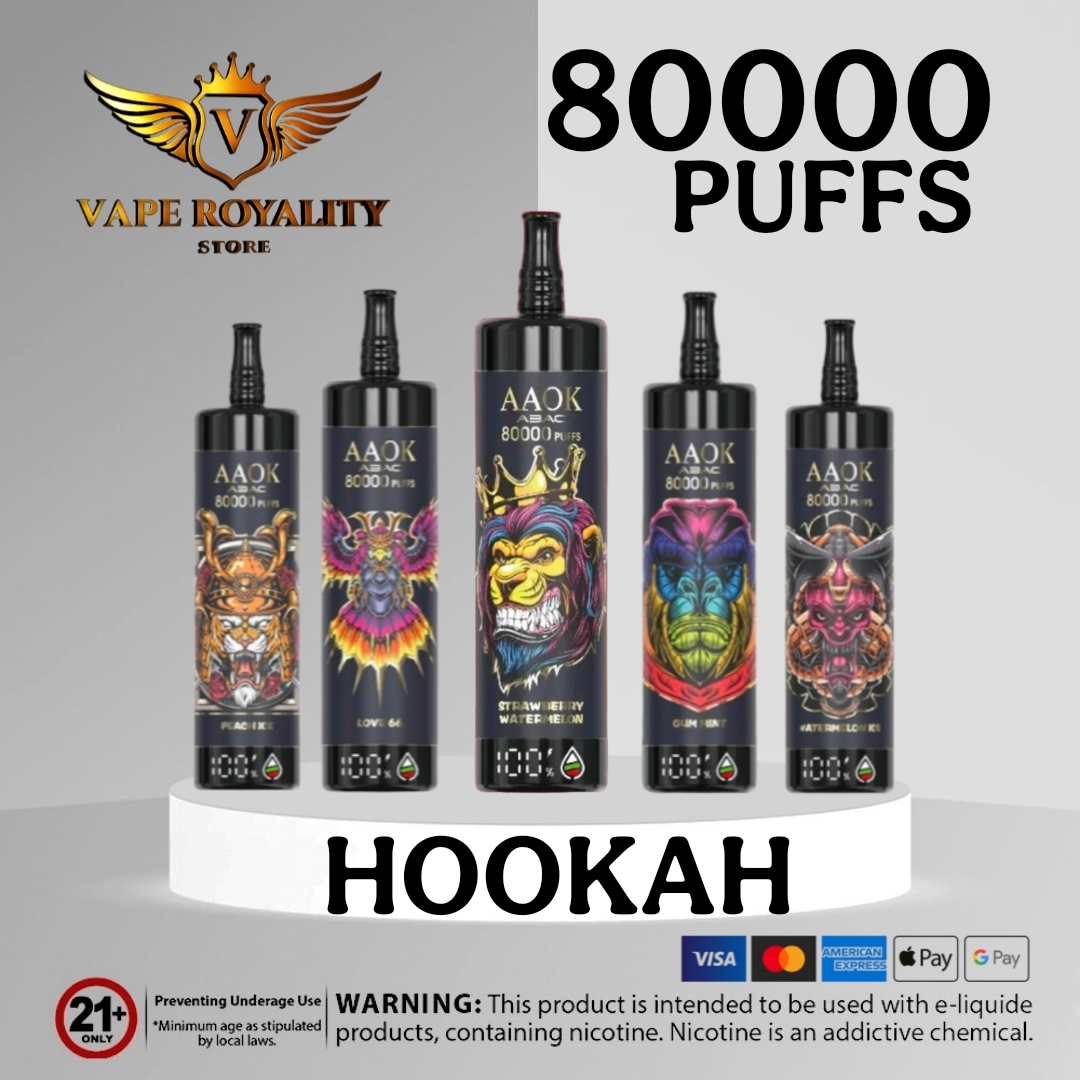 AAOK 80000 Puffs Hookah Disposable Vape